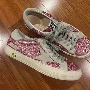 Golden Goose Teen (May) Pink Glitter Sneakers